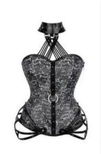 Mooie leren corset met halter, 6XL, Kleding | Dames, Verzenden, Body of Korset