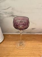 Val Saint Lambert Kristal Wijnglas - Paars, Antiek en Kunst, Verzenden