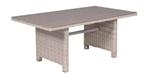 Wicker tuintafel 70 hoog ,150 lang 80cm breed blad, Ophalen, Zo goed als nieuw, Rechthoekig, Aluminium