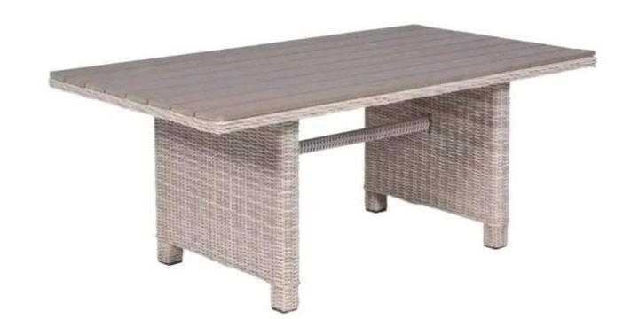Wicker tuintafel 70 hoog ,150 lang 80cm breed blad, Tuin en Terras, Tuintafels, Zo goed als nieuw, Rechthoekig, Aluminium, Ophalen