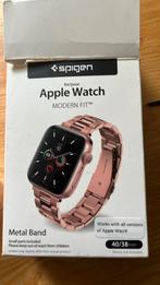 Smartwatch apple watch metal band rose gold 40/38 mm, Ophalen, Zo goed als nieuw, Roze, IOS