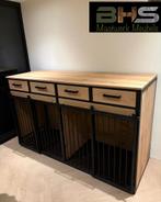 Hondenbench/dressoir volledig op maat #eikenhout #staal, Dieren en Toebehoren, Hondenbenches, BHS Maatwerk Meubels, Info@bhs-maatwerkmeubels.nl
