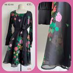 429. Vintage jurk mt 42/44, Kleding | Dames, 9462RP 14, Verzenden, Zwart, Vintage kleertjes