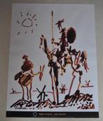 Poster  -  Don  Quixotte  -  Pablo  Picasso, Rechthoekig Staand, Ophalen of Verzenden, Zo goed als nieuw, A1 t/m A3