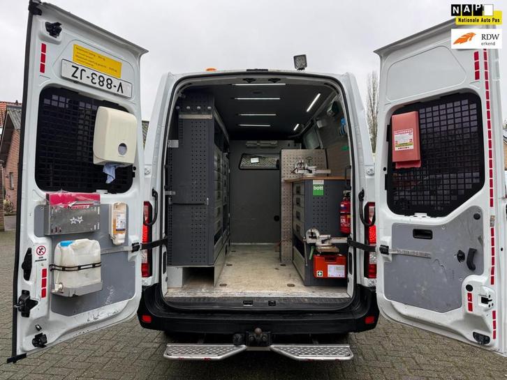 Renault Master T35 2.3 dCi L2H2 servicebus bott inrichting 2, Auto's, Bestelauto's, Bedrijf, Te koop, ABS, Achteruitrijcamera