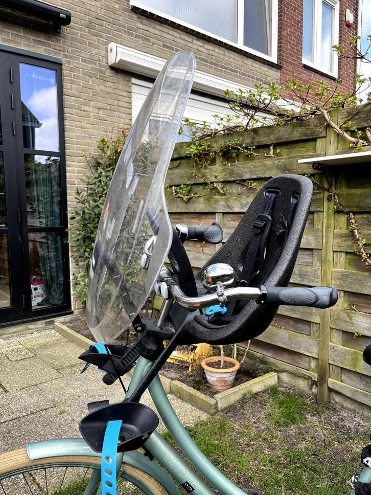 Thule voorzitje Yepp Nexxt 2 mini (optie met windscherm), Fietsen en Brommers, Fietsaccessoires | Fietsstoeltjes, Gebruikt, Voorzitje