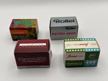 4x 35mm filmrolletjes (zowel kleur als B&W, ongeopend) beschikbaar voor biedingen