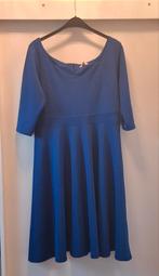 Koningsblauwe Vintage Chic Swing Jurk Maat 18, Blauw, Maat 46/48 (XL) of groter, Ophalen of Verzenden, Knielengte