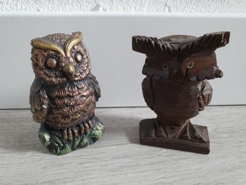 2 kleine uiltjes, Verzamelen, Beelden en Beeldjes, Nieuw, Dier, Ophalen of Verzenden