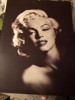canvas zwart Marilyn Monroe, Huis en Inrichting, Woonaccessoires | Schilderijen, Tekeningen en Foto's, Gebruikt, Ophalen of Verzenden