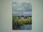 Kunstkaart Hans Versfelt twee koeien met wolkenlucht koe, Verzenden, 1980 tot heden