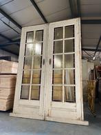 Set schuif / en-suite deuren met glas in lood 214x146cm., Ophalen of Verzenden