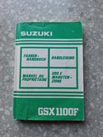 Handleiding Suzuki gsx 1100 f  1991, Ophalen of Verzenden, Suzuki