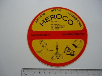sticker oud Heroco st anthonis grijper kraan shovel grond beschikbaar voor biedingen