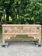 Teakhouten sidetable, Ophalen of Verzenden, 25 tot 50 cm, Rechthoekig