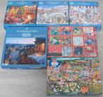 Diverse *** PUZZELS GIBSONS *** 6 stuks, Ophalen of Verzenden, 500 t/m 1500 stukjes, Zo goed als nieuw, Legpuzzel