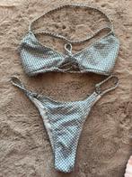 Bikini blauw met wit maat L, Ophalen of Verzenden, Blauw, Bikini