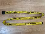 OFF- WHITE riem geel met zwarte letters, Ophalen of Verzenden, Zo goed als nieuw, Overige kleuren, 115 cm of meer
