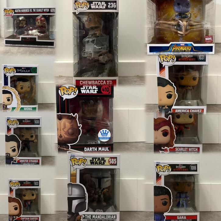 Funko Pop Collectie - Marvel & Star Wars, Verzamelen, Poppetjes en Figuurtjes, Zo goed als nieuw, Ophalen of Verzenden