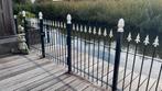 Sierhek (giet)ijzer 5 meter met poort, Ophalen, Zo goed als nieuw, IJzer, Spijlenhekwerk