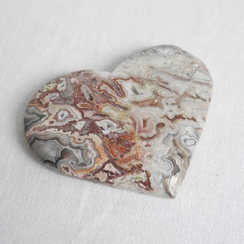 Mexicaanse agaat met amethist hart, Verzamelen, Mineralen en Fossielen, Mineraal, Ophalen of Verzenden