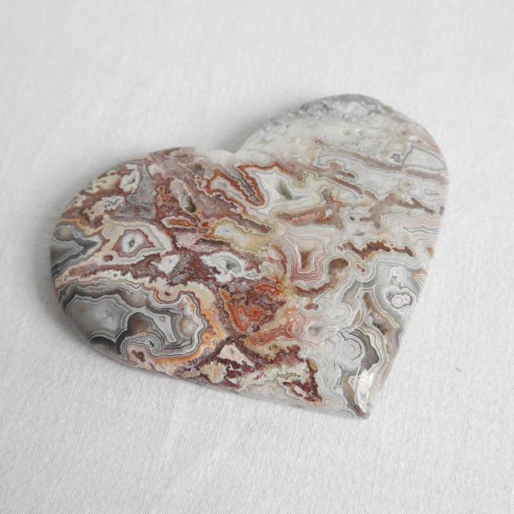 Mexicaanse agaat met amethist hart, Verzamelen, Mineralen en Fossielen, Mineraal, Ophalen of Verzenden