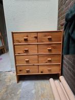 Houten Ladenkastje - Grenenhout - 8 Lades, Huis en Inrichting, Kasten | Ladekasten, Ophalen, Gebruikt, 5 laden of meer, 50 tot 100 cm