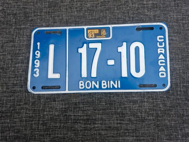 Kentekenplaat Curacao nummerbord nummerplaat Curacao, Verzamelen, Automerken, Motoren en Formule 1, Ophalen of Verzenden
