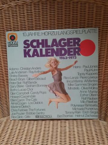 SCHLAGER KALENDER 1963-1973, dubbel LP beschikbaar voor biedingen
