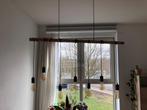 Eetkamer hanglamp met bamboo stok, Ophalen, Zo goed als nieuw, Minder dan 50 cm, Metaal