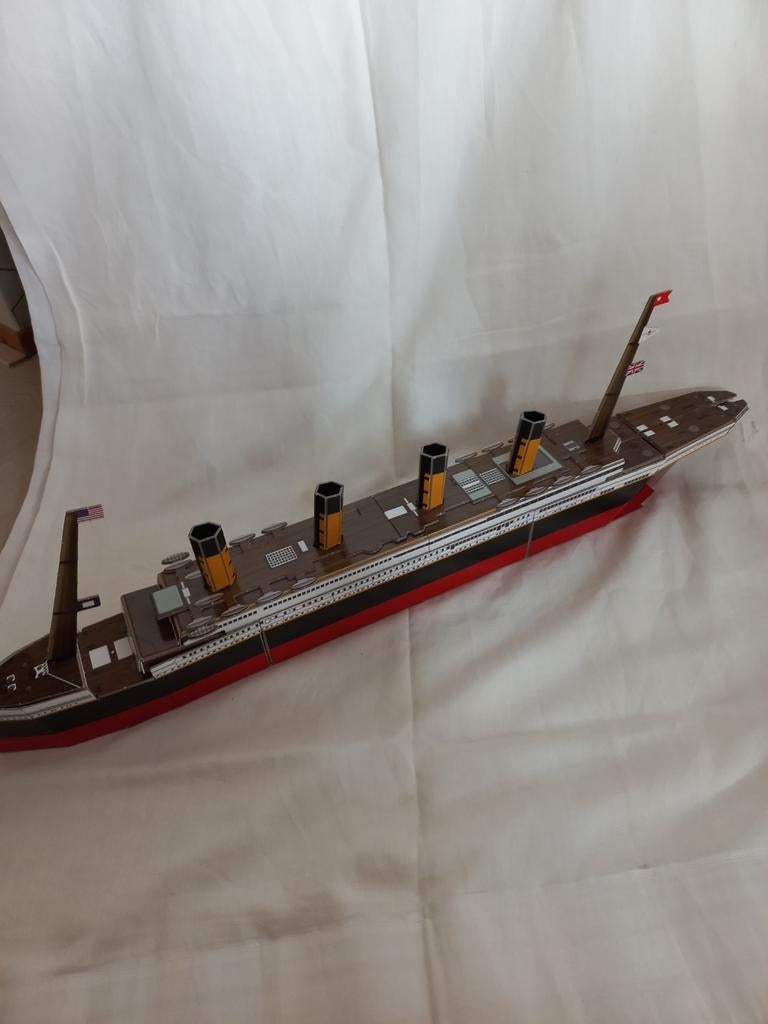Kartonnen Titanic Model - Perfecte Staat, Overige merken, 1:50 of kleiner, Overige typen, Ophalen of Verzenden