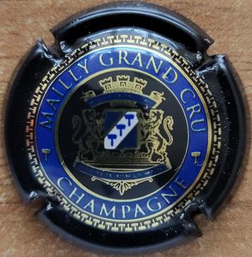 Champagnecapsule MAILLY GRAND CRU koningsblauw&goud nr. 12h beschikbaar voor biedingen