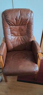 Vintage Leren relax fauteuil, Zo goed als nieuw, Ophalen