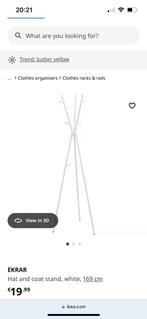 ikea wit ekrar hanger kapstok white hat coat rack, Huis en Inrichting, Woonaccessoires | Kapstokken, Zo goed als nieuw, Minder dan 100 cm
