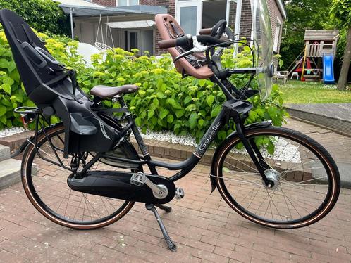 Gazelle bloom moederfiets 49cm incl 2 Yepp en windscherm, Fietsen en Brommers, Fietsen | Dames | Moederfietsen, Gebruikt, Gazelle