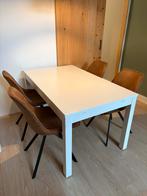 Ikea Bjursta eettafel, wit, Ophalen, 200 cm of meer, 50 tot 100 cm, Zo goed als nieuw