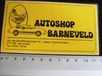 sticker autoshop barneveld logo vintage car kip ei, Verzenden, Zo goed als nieuw, Bedrijf of Vereniging