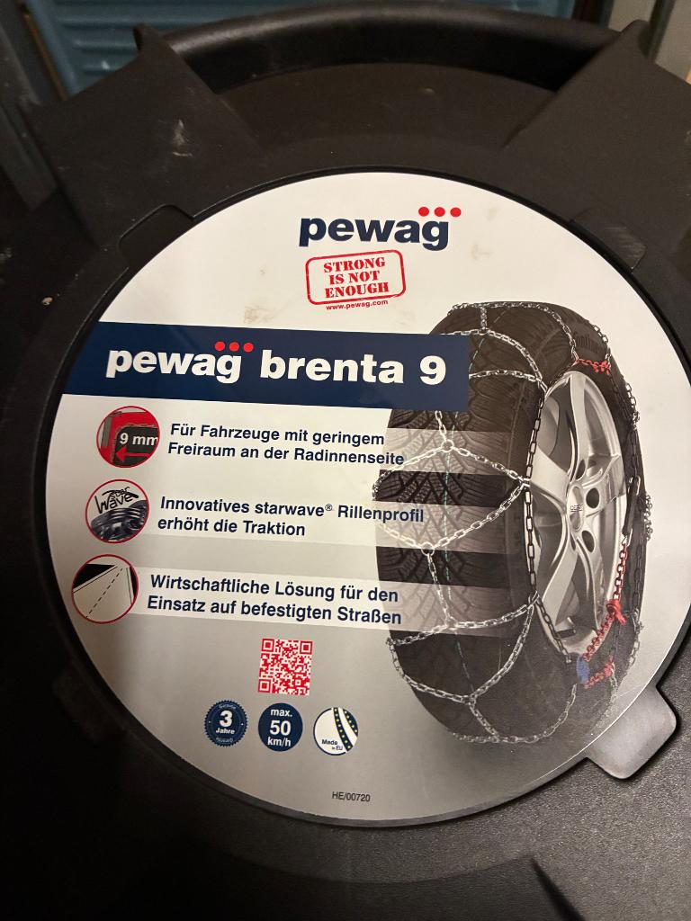 Sneeuwkettingen Pewag brenta 9, Ophalen, Zo goed als nieuw