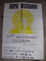 Jimi Hendrix tribute 1992 Wageningen promo materiaal Unitas, Ophalen of Verzenden, Zo goed als nieuw, Poster, Artwork of Schilderij