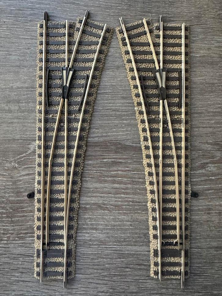 Fleischmann Profi rails, wissels (L+R), Hobby en Vrije tijd, Modeltreinen | H0, Zo goed als nieuw, Rails, Gelijkstroom, Fleischmann