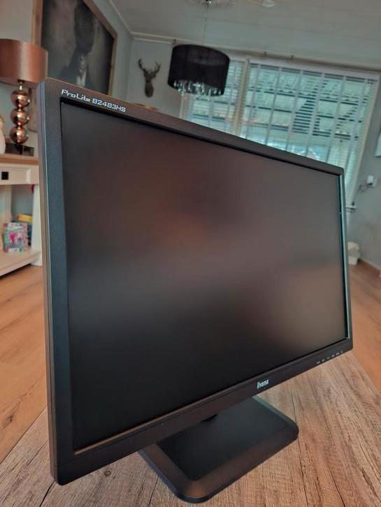 Iiyama prolite B2483HS Full HD monitor 24 inch, Computers en Software, Monitoren, Zo goed als nieuw, 60 Hz of minder, DVI, HDMI