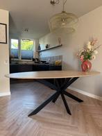 Ovale eettafel 220 x 110, Ophalen, 100 tot 150 cm, 200 cm of meer, Zo goed als nieuw