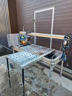 Carat P-3510 Laser Steenzaagmachine + zijtafel  400 Volt!, Gebruikt, 70 mm of meer, Overige typen, Ophalen of Verzenden