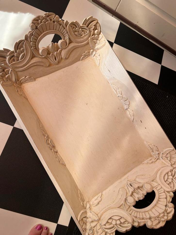 Barok Dienblad - Prachtig Decoratief Stuk, Huis en Inrichting, Woonaccessoires | Dienbladen, Gebruikt, Hout, Rechthoekig, Ophalen of Verzenden