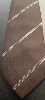 ABN Bank stropdas bruin met Gulden logo, Ophalen of Verzenden, Nieuw, Gebruiksvoorwerp