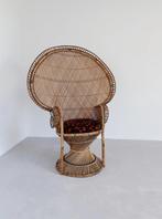 VINTAGE PAUWSTOEL NATUREL, Huis en Inrichting, Minder dan 50 cm, Gebruikt, -, Minder dan 75 cm