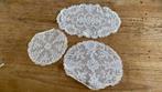 3 kleine kleedjes van tulekant (162), Ophalen of Verzenden, Zo goed als nieuw, Glas of Kopje