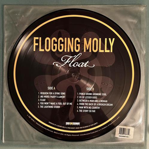 Flogging Molly - Float, LP Picture Disk, Cd's en Dvd's, Vinyl | Rock, Zo goed als nieuw, Poprock, Ophalen of Verzenden