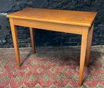 Vintage mid cebtury tafel met bergruimte klep bijzettafel, Ophalen, Gebruikt, 50 tot 100 cm, Teakhout