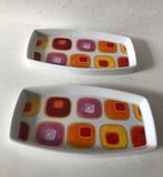 Set van 2 retro design  Ovenschaaltjes, Huis en Inrichting, Ophalen of Verzenden, Gebruikt, Overige materialen